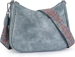 APHISON Trendy Leather Crossbody Purse with Adjustable Strap, Women's Shoulder Handbag