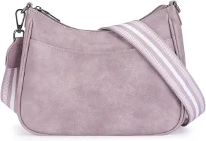 APHISON Trendy Leather Crossbody Purse with Adjustable Strap, Women's Shoulder Handbag