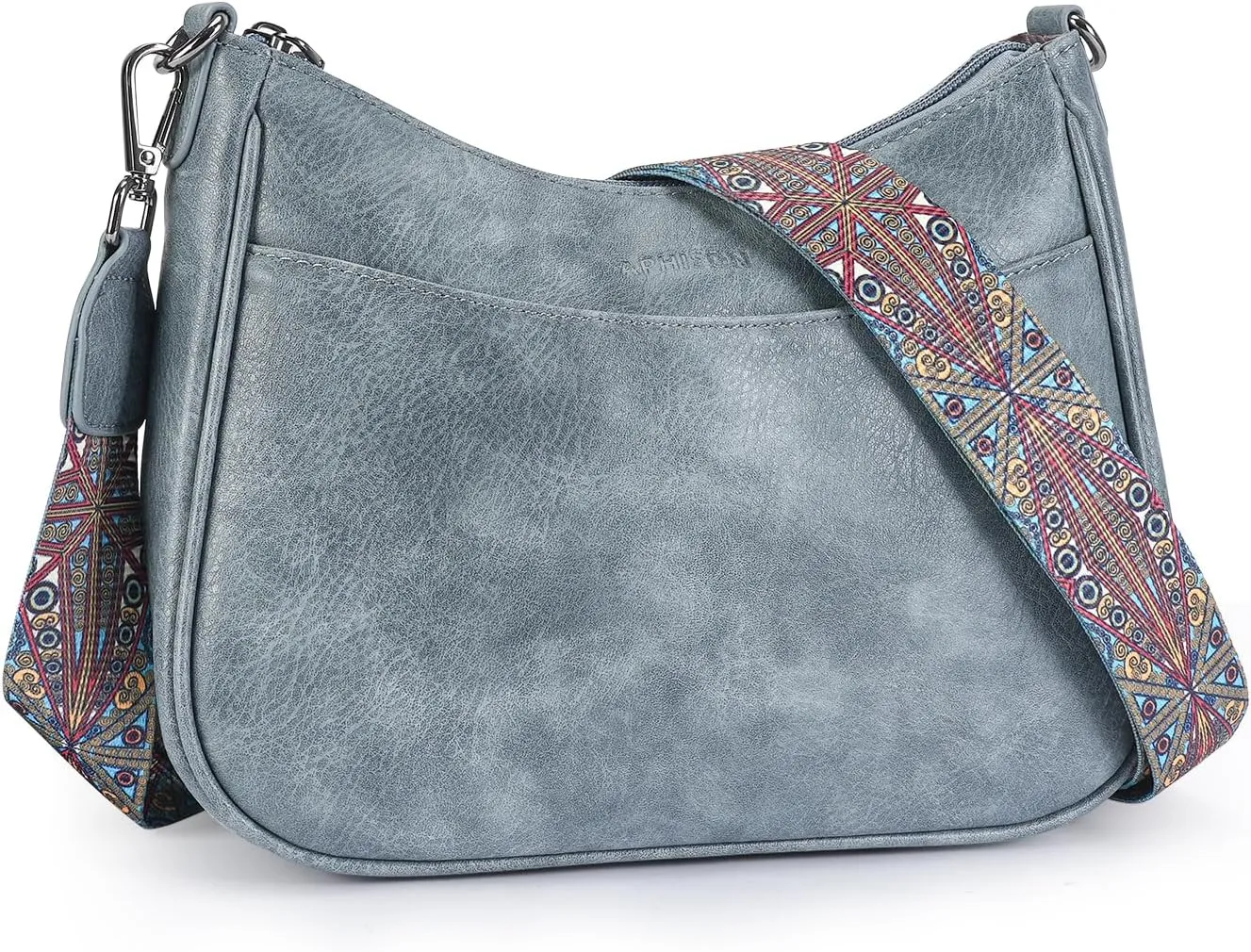 APHISON Trendy Leather Crossbody Purse with Adjustable Strap, Women's Shoulder Handbag