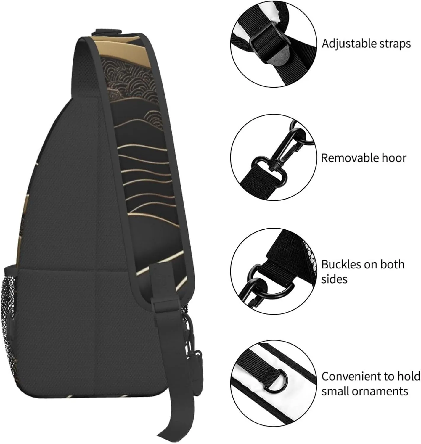 Argentine flag Men's And Women's Small Crossbody Bags Chest Bags Daily Bags Are Suitable For Outdoor Hiking Trips