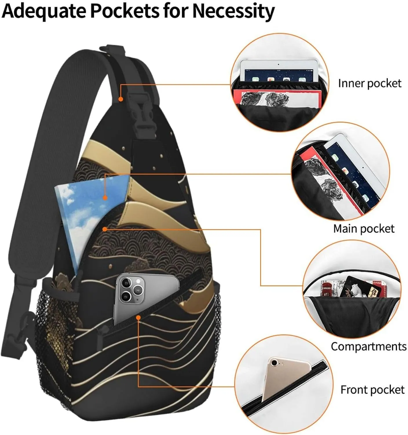 Argentine flag Men's And Women's Small Crossbody Bags Chest Bags Daily Bags Are Suitable For Outdoor Hiking Trips