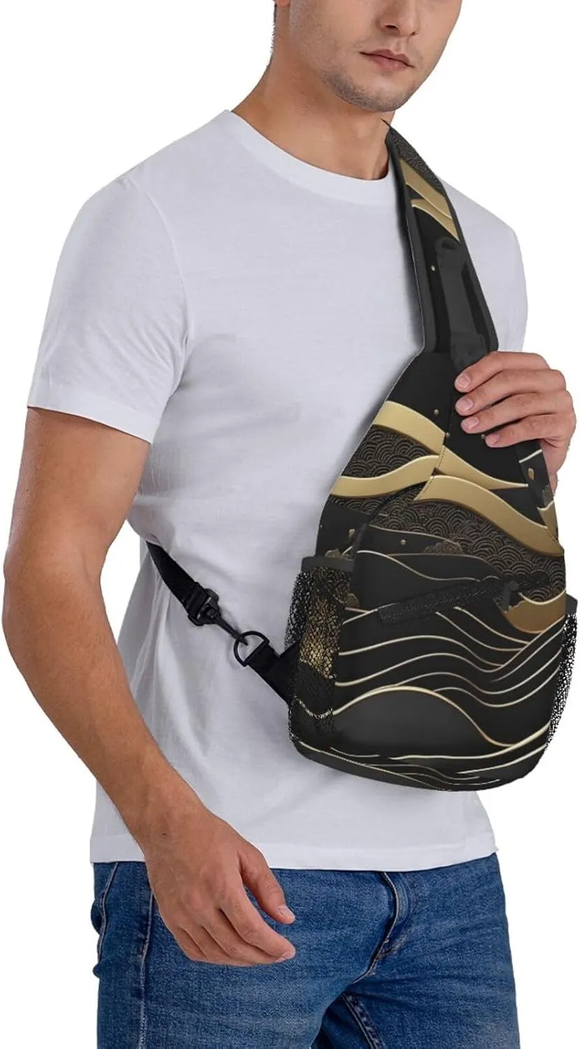 Argentine flag Men's And Women's Small Crossbody Bags Chest Bags Daily Bags Are Suitable For Outdoor Hiking Trips