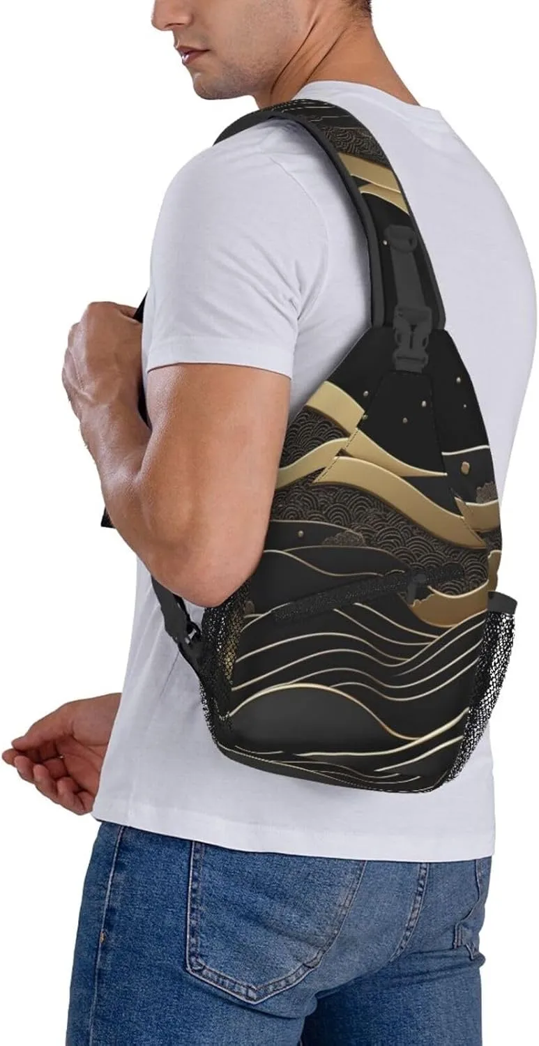 Argentine flag Men's And Women's Small Crossbody Bags Chest Bags Daily Bags Are Suitable For Outdoor Hiking Trips