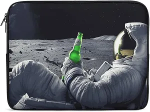 Astronaut in Moon Laptop Sleeve 13/15 Inch Briefcase Cover Shockproof Protective Case Handbags Portable Laptop Bag