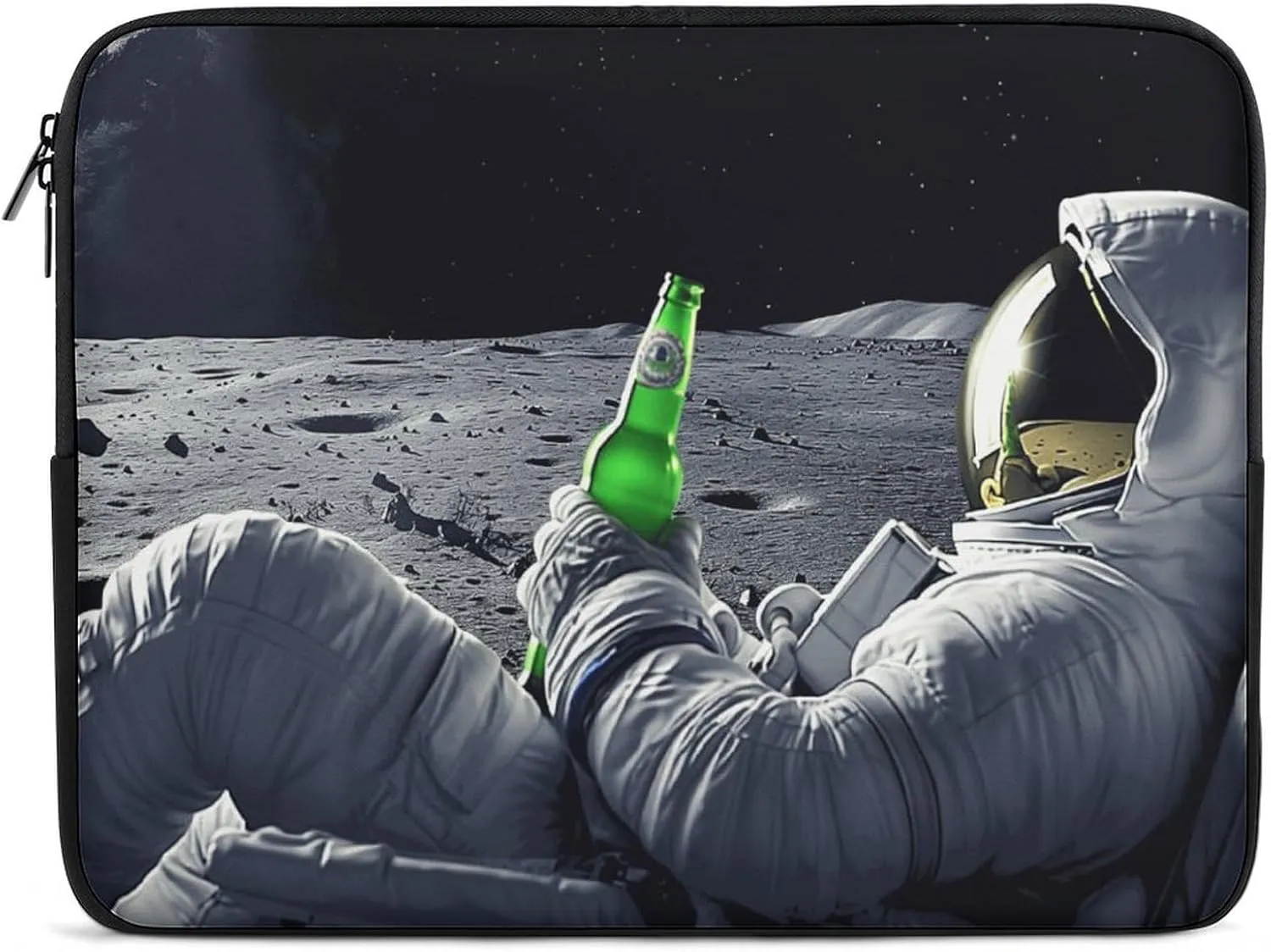 Astronaut in Moon Laptop Sleeve 13/15 Inch Briefcase Cover Shockproof Protective Case Handbags Portable Laptop Bag