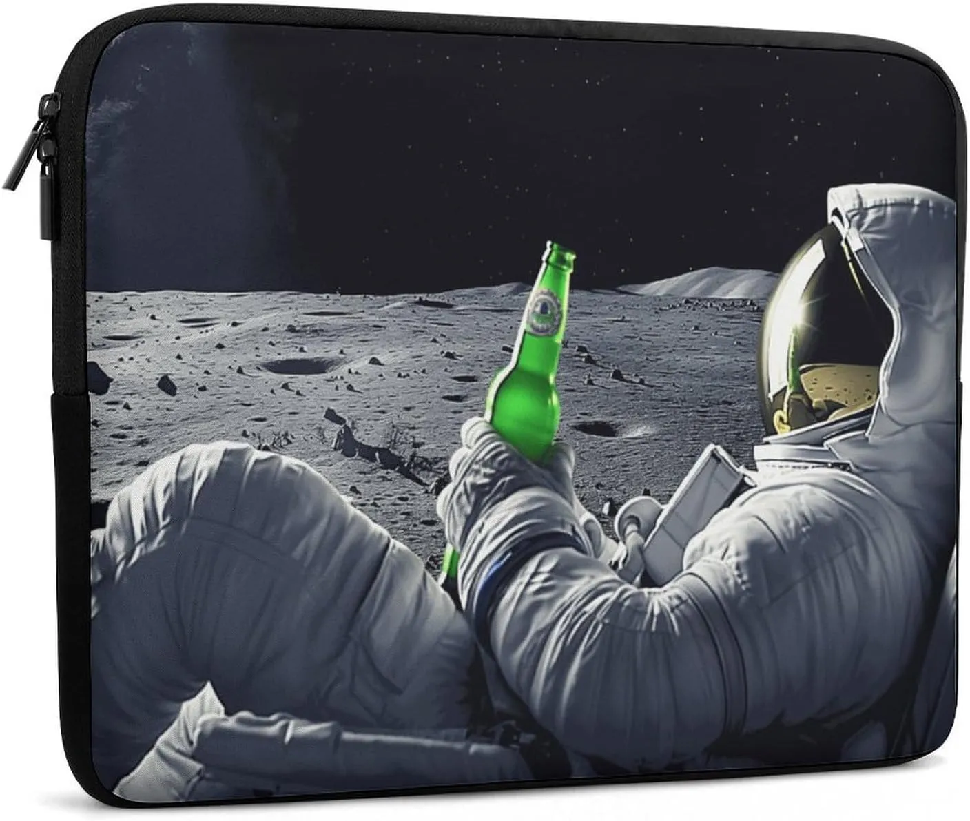 Astronaut in Moon Laptop Sleeve 13/15 Inch Briefcase Cover Shockproof Protective Case Handbags Portable Laptop Bag