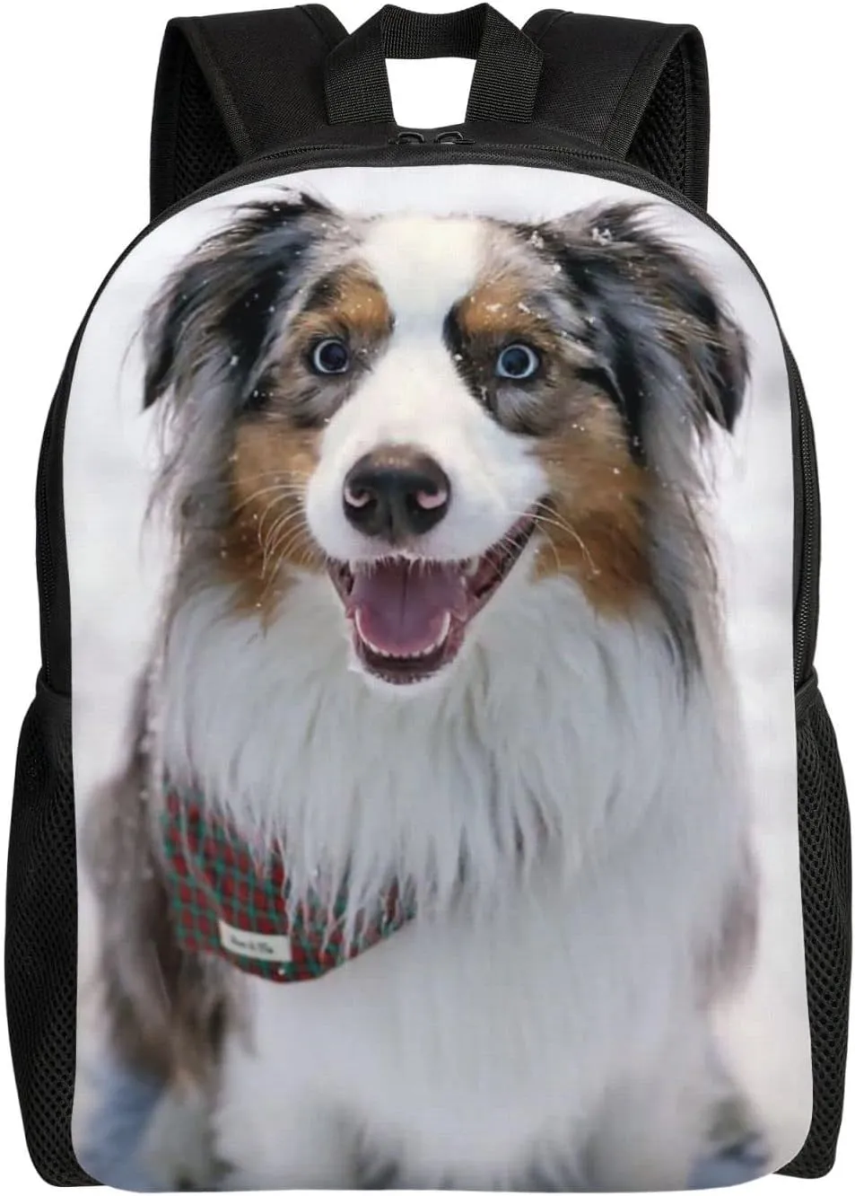 Australian Shepherd Backpack College Bookbag Unisex Travel Backpack Laptop Bag