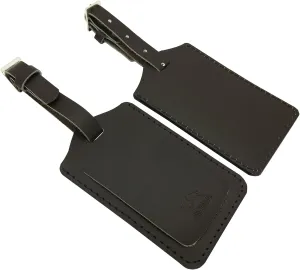 AVIMA® BEST Premium Handcrafted Leather Luggage Tags 2 Pieces Set