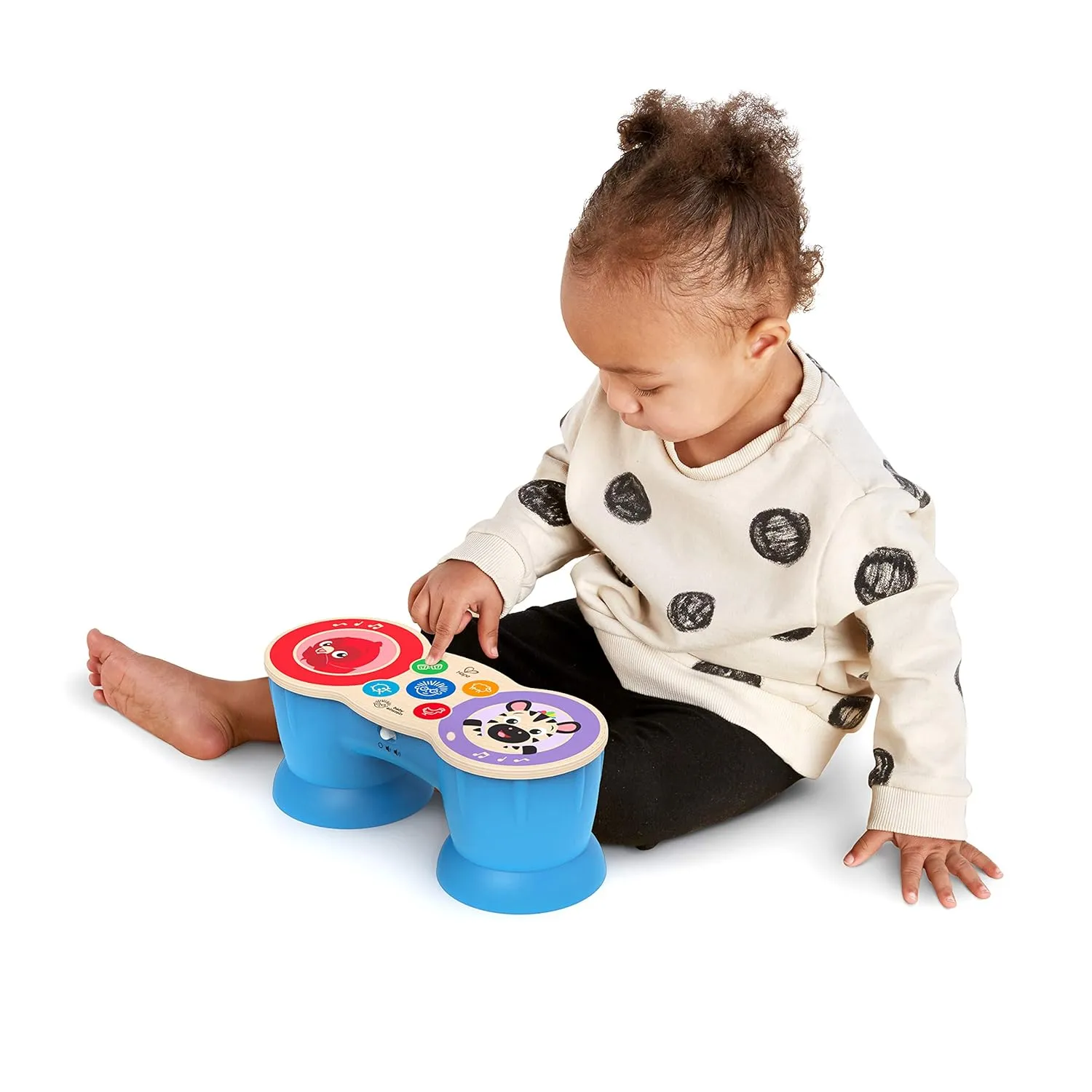 Baby Einstein Upbeat Tunes Magic Touch Wooden Drum​ Musical Toy Ages 6 Months  