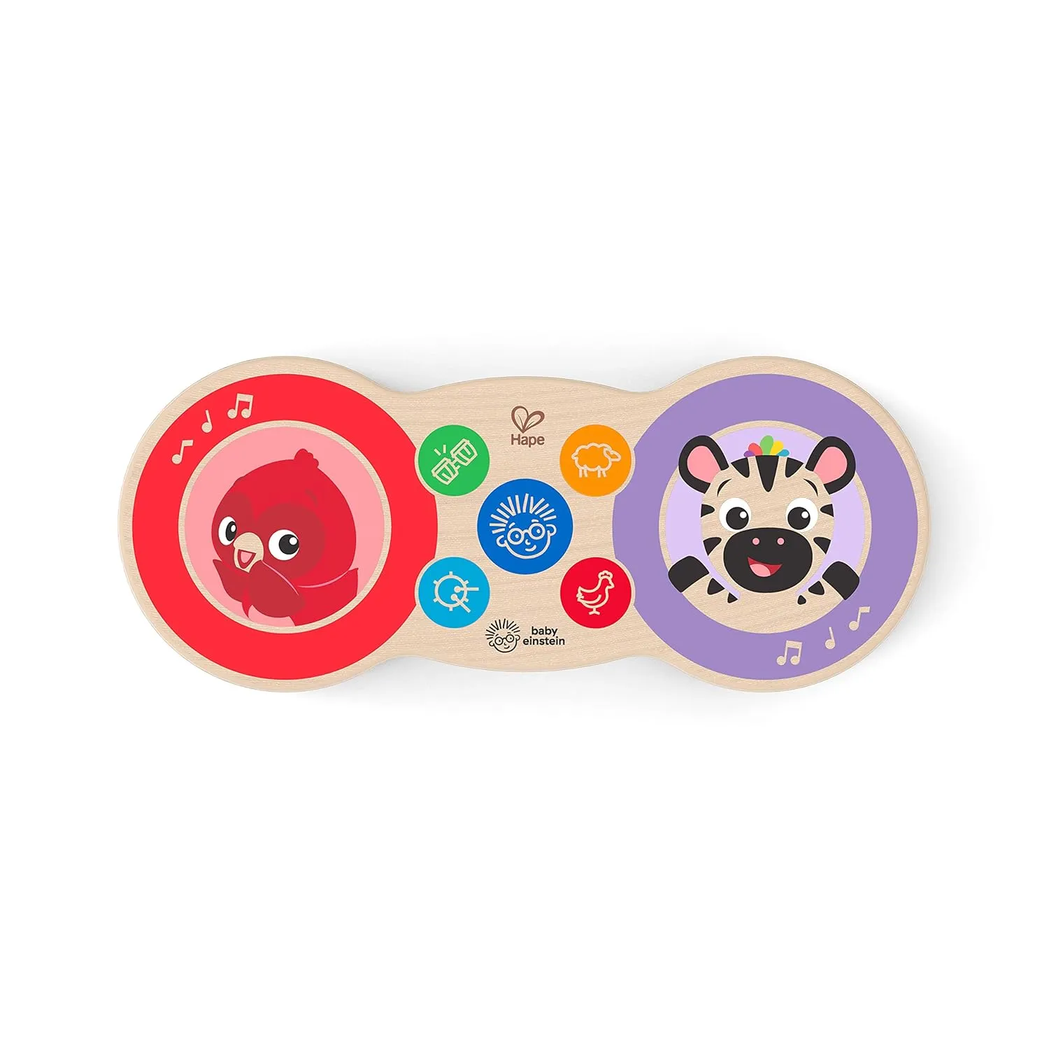 Baby Einstein Upbeat Tunes Magic Touch Wooden Drum​ Musical Toy Ages 6 Months  