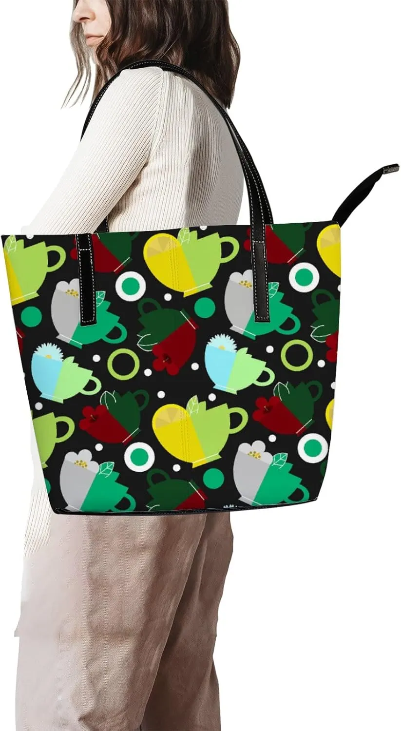 Background Tote Bag for Women Leather Handbags Women's Crossbody Handbags