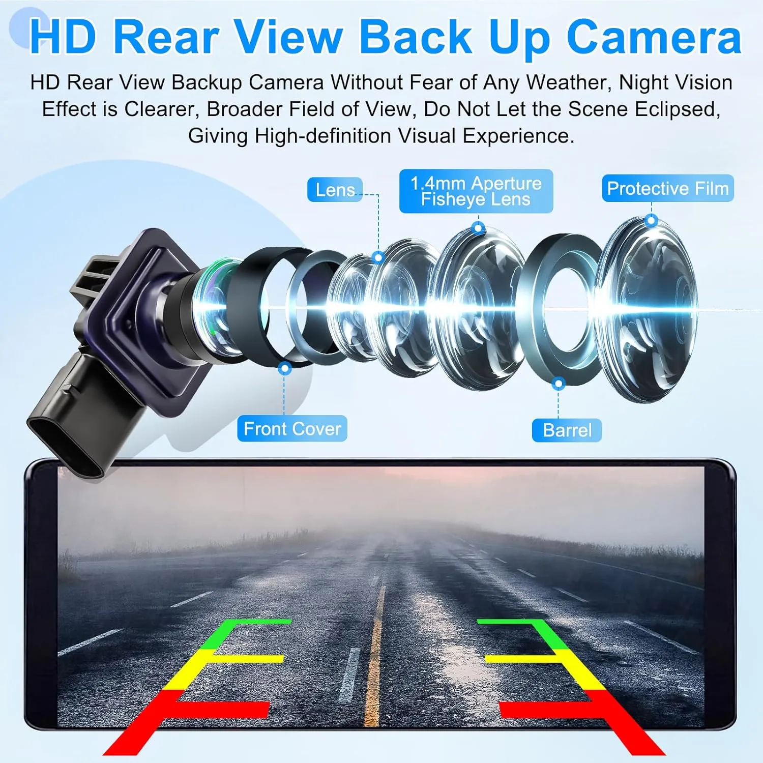 Backup Camera Compatible with Ford Fusion 2013 2014 2015 2016 Parking Assist Rear View Camera ES7T-19G490-AA ES7Z-19G490-A DS7Z-19G490-A DS7T-19G490-DD E1GT-19G490-BB