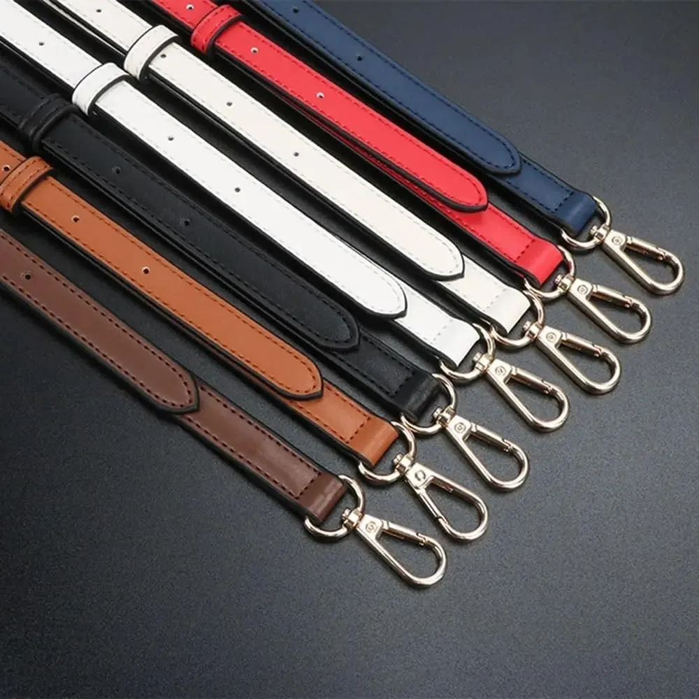 Bag Straps 1.2cm Wide Genuine Leather Bag Strap Handbag Crossbody Bag Durable Belt Replacement Modifications Shoulder Strap Bag Accessories Adjustable Bag Straps(Coffee Color)