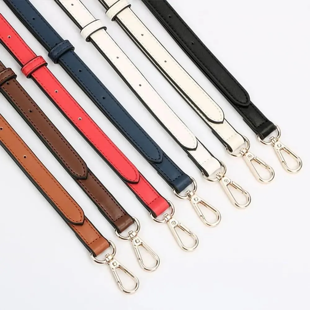 Bag Straps 1.2cm Wide Genuine Leather Bag Strap Handbag Crossbody Bag Durable Belt Replacement Modifications Shoulder Strap Bag Accessories Adjustable Bag Straps(Coffee Color)