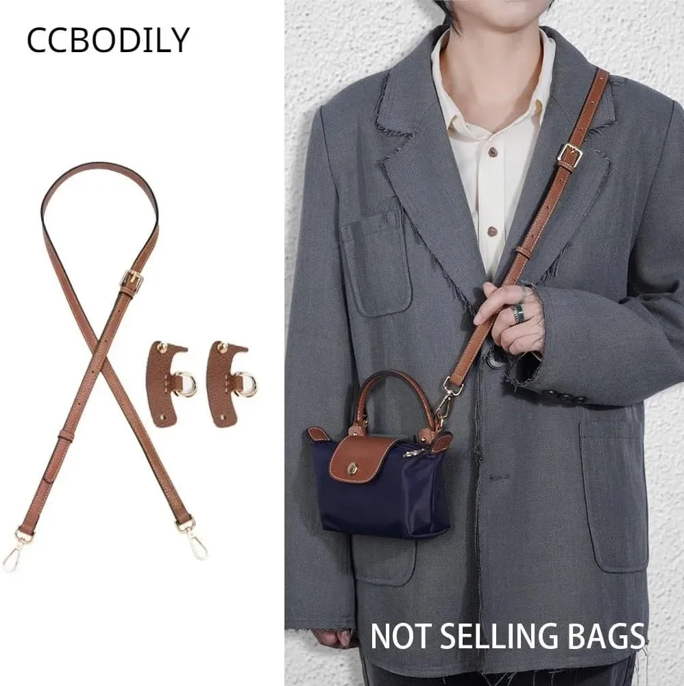 Bag Straps Adjustable Bag Strap for Long Mini Bag Free Punching Modification Transformation Accessories for Mini Bag Shoulder Strap Adjustable Bag Straps(Red)