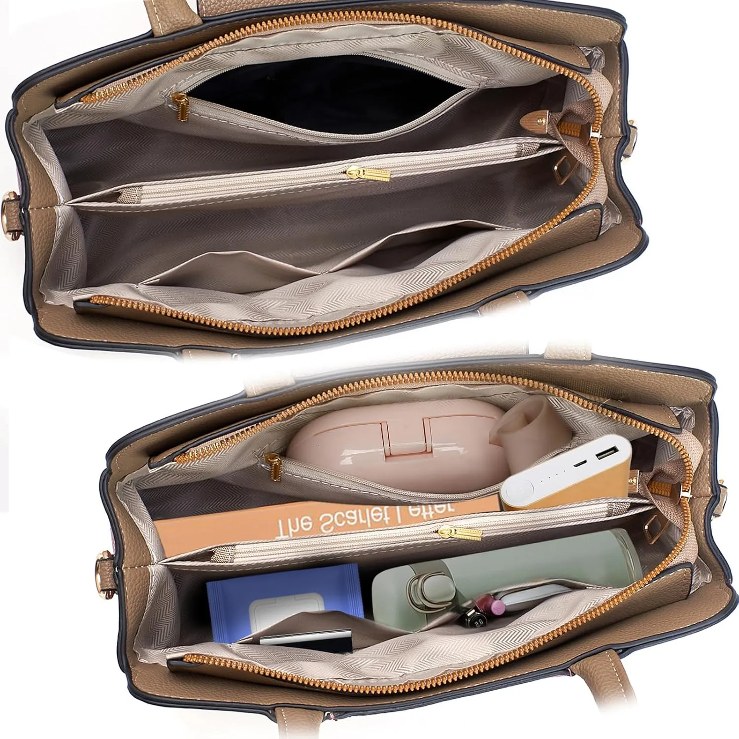 BAG WIZARD Womens Handbags and Purses Top-Handle Shoulder Handbag Vegan Leather Crossbody Satchel Bag