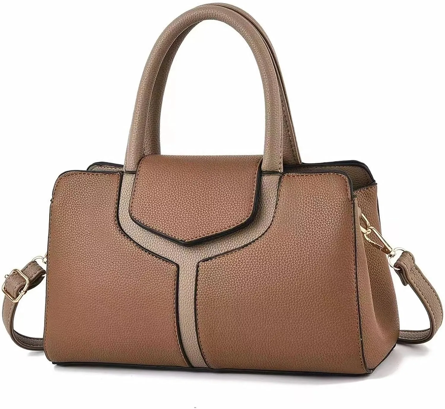 BAG WIZARD Womens Handbags and Purses Top-Handle Shoulder Handbag Vegan Leather Crossbody Satchel Bag