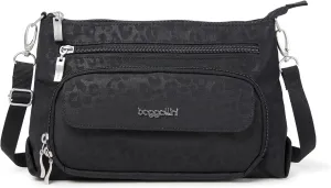Baggallini Original Everyday 11x 7.5 Crossbody Bags for Women RFID Protected Washable Lightweight Nylon Zippered Travel Purse