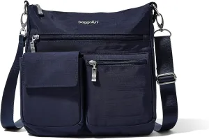 Baggallini Womens Modern Everywhere Slim Crossbody cross body handbags, French Navy, One Size US