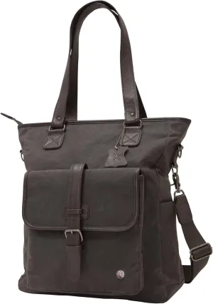 Bags Amsterdam Waxed Tote Bag, Dark Brown, One Size