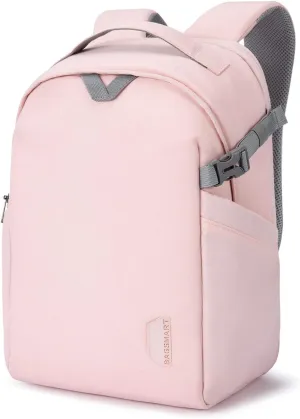 BAGSMART Camera Backpack, DSLR SLR Camera Bag Backpack Fits 15.6 Inch Laptop, Waterproof Camera Case for Photographers and Women,with Rain Cover,Tripod Holder,Pink