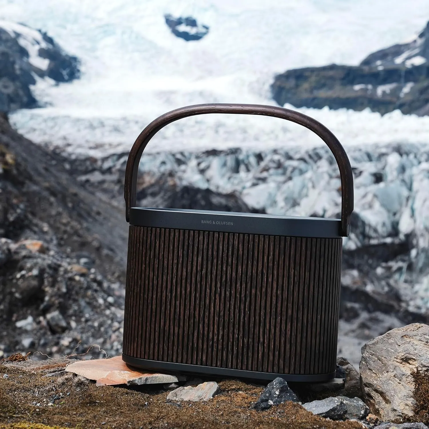 Bang & Olufsen Beosound A5 - Portable Bluetooth Speaker with Wi-Fi Connection, Carry-Strap, Dark Oak