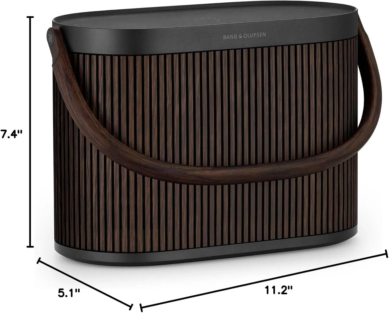 Bang & Olufsen Beosound A5 - Portable Bluetooth Speaker with Wi-Fi Connection, Carry-Strap, Dark Oak