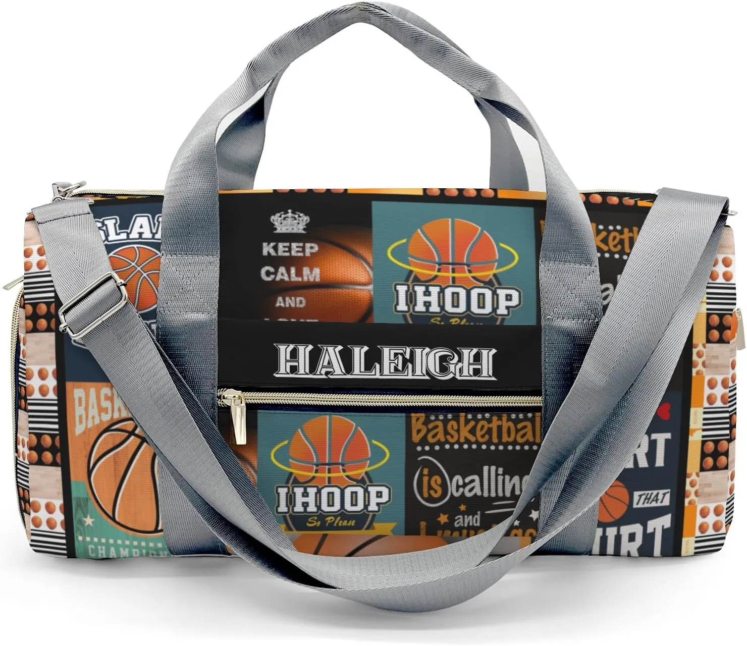 Basketball Player Duffle Bag for Travel, Carry on Bag Travel Bags Sport Ball Canvas Travel Duffel Bag Overnight Weekend Gym Bag Carry On Luggage Bags