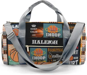 Basketball Player Duffle Bag for Travel, Carry on Bag Travel Bags Sport Ball Canvas Travel Duffel Bag Overnight Weekend Gym Bag Carry On Luggage Bags