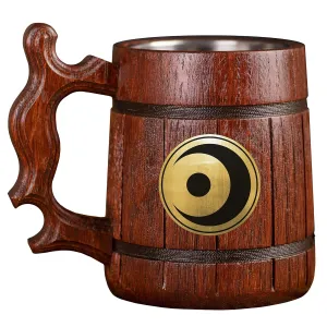 Bayonetta Beer Stein, Personalized Super Smash Bros Wooden Beer Mug, Custom Beer Stein
