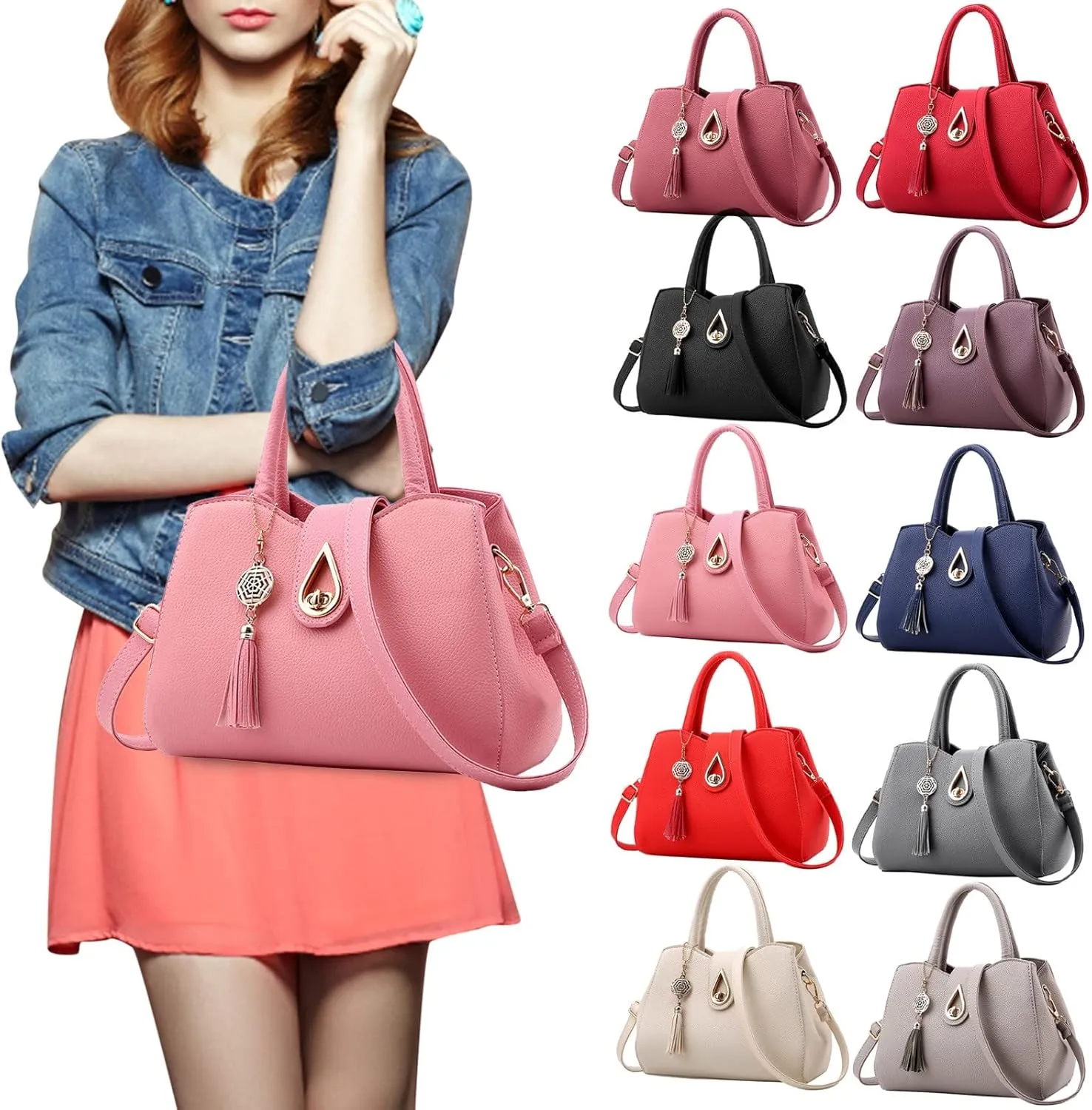 Beach Tote Bag Large Dumpling Handbags Crossbody Bags Shoulder Hobo Handbag For Business Wife Mama Travel Work Outdoor C