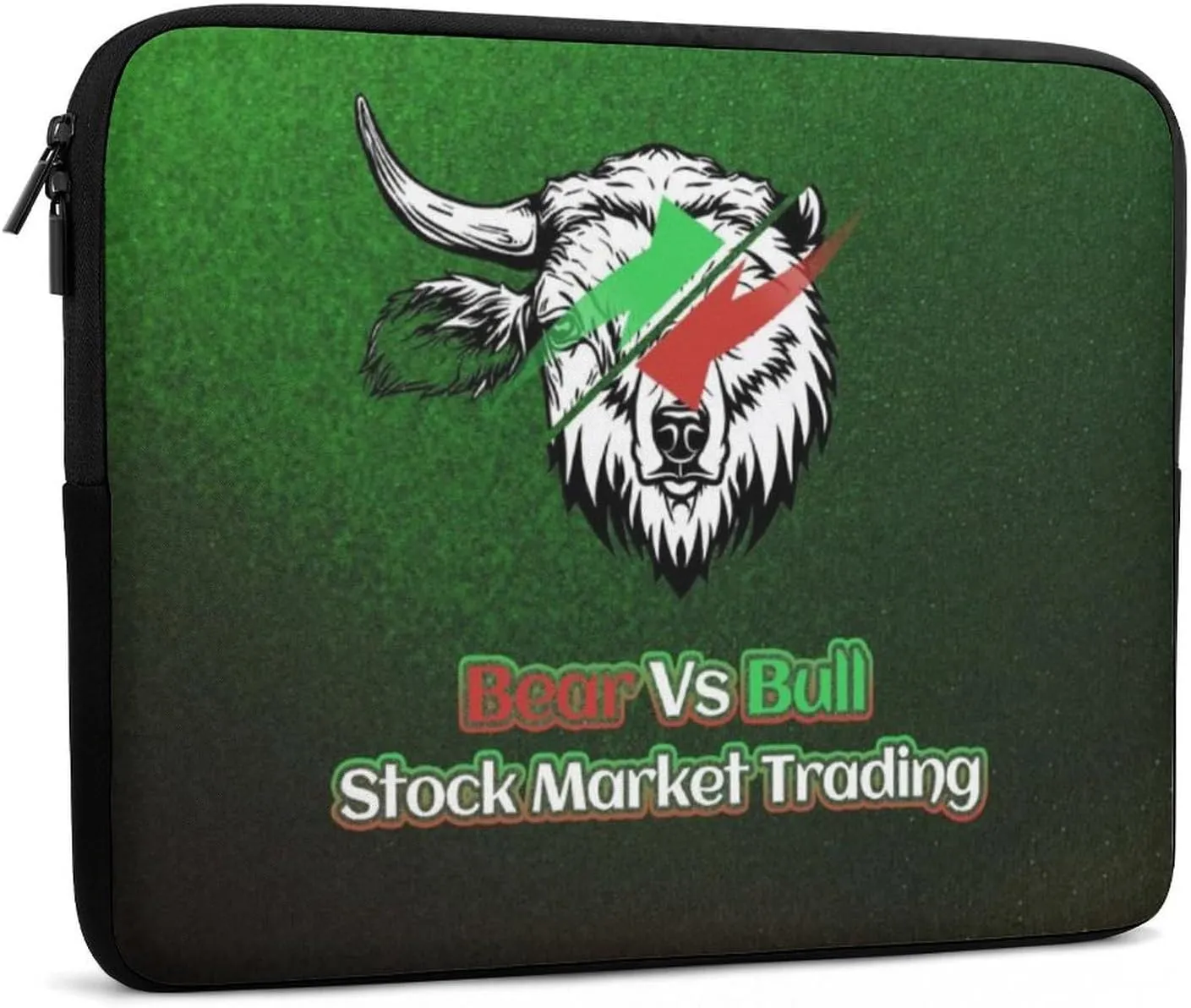 Bear Vs Bull Stock Market Trading Laptop Sleeve 13/15 Inch Briefcase Cover Shockproof Protective Case Handbags Portable Laptop Bag
