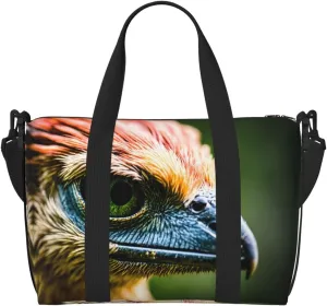 Beautiful Ancestor Bird Travel Duffel Bag Tote Carry On Luggage Bag Water Resistant Weekender Overnight Bags For Foldable