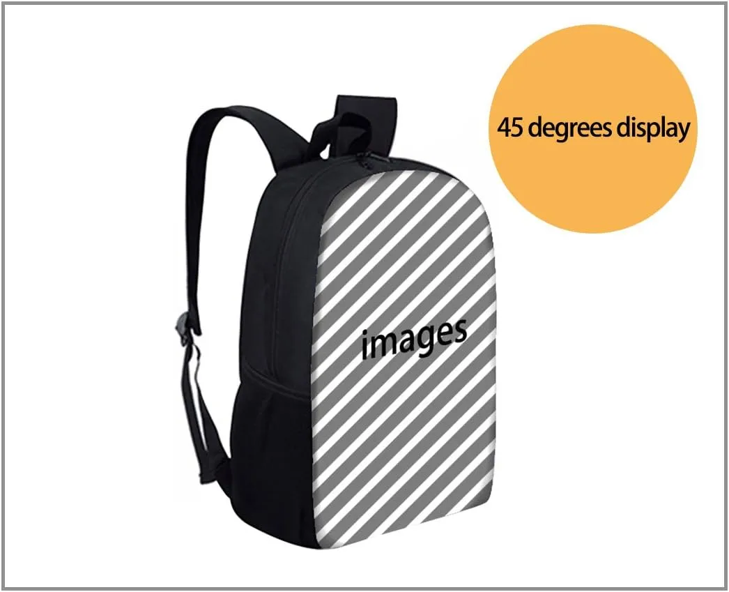 Beauty Collector 3D Animal Print Lightweight Backpacks Casual School Bags Daypacks