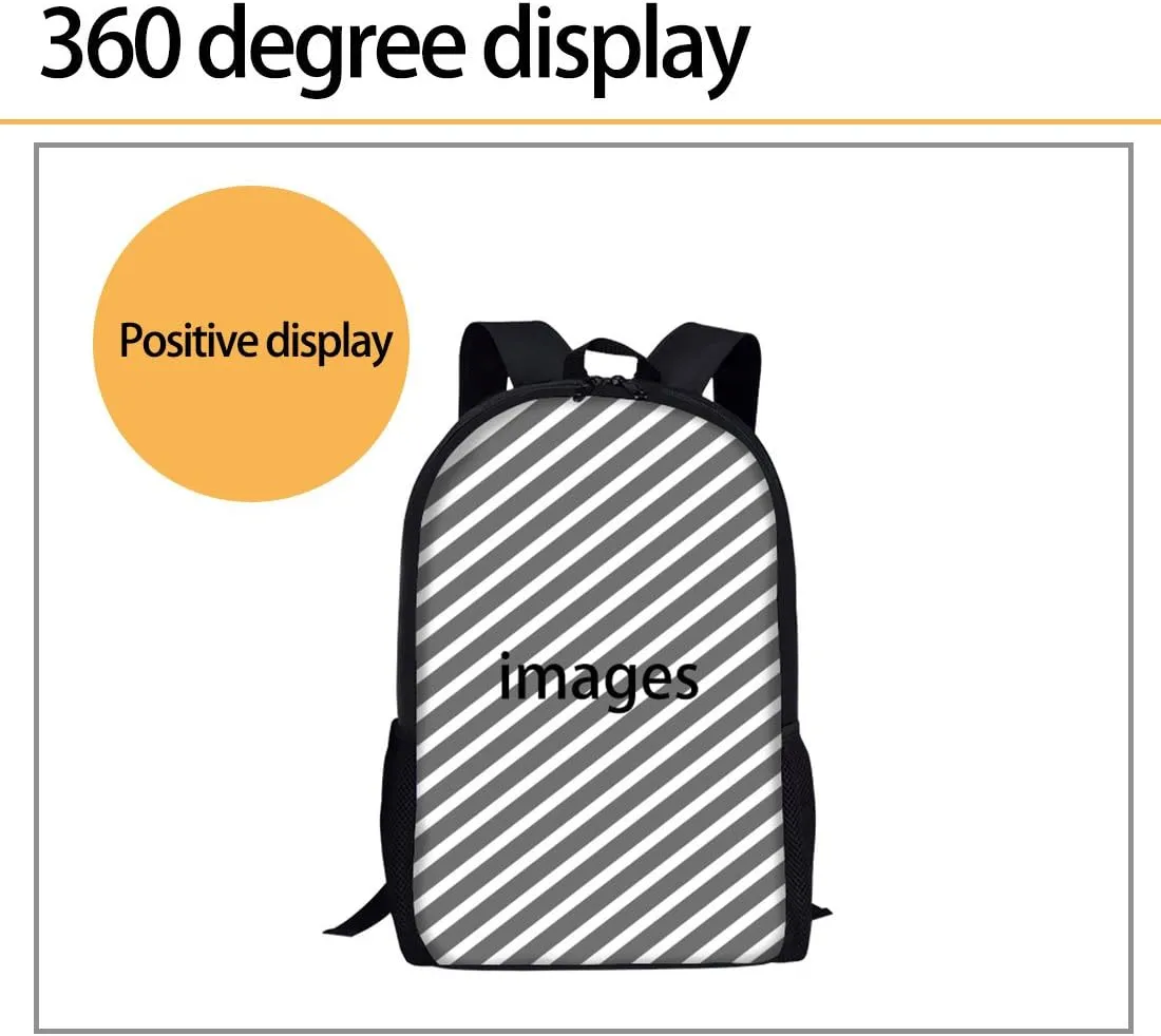 Beauty Collector 3D Animal Print Lightweight Backpacks Casual School Bags Daypacks