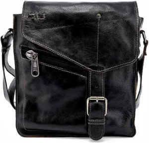Bed|Stu Venice Beach Leather Crossbody (Black Rustic)