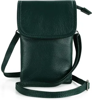 befen Genuine Leather Small Crossbody Bags for Women Cell Phone Bag Cross Body Purses,Silver Zipper