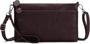 befen Genuine Leather Wristlet Clutch Wallet Purses with RFID Blocking, Small Crossbody Bags Shoulder Handbag for Women