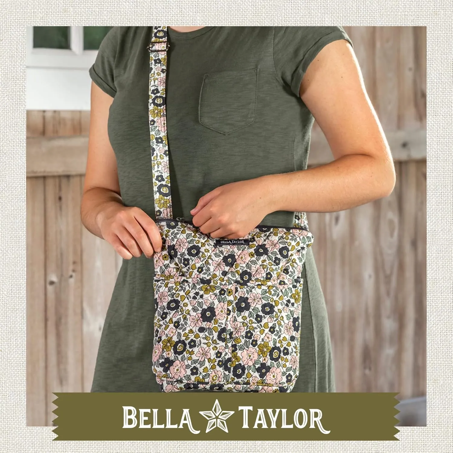 Bella Taylor Hipster Crossbody Purse for Women | Medium Size Shoulder Bag with Adjustable Strap