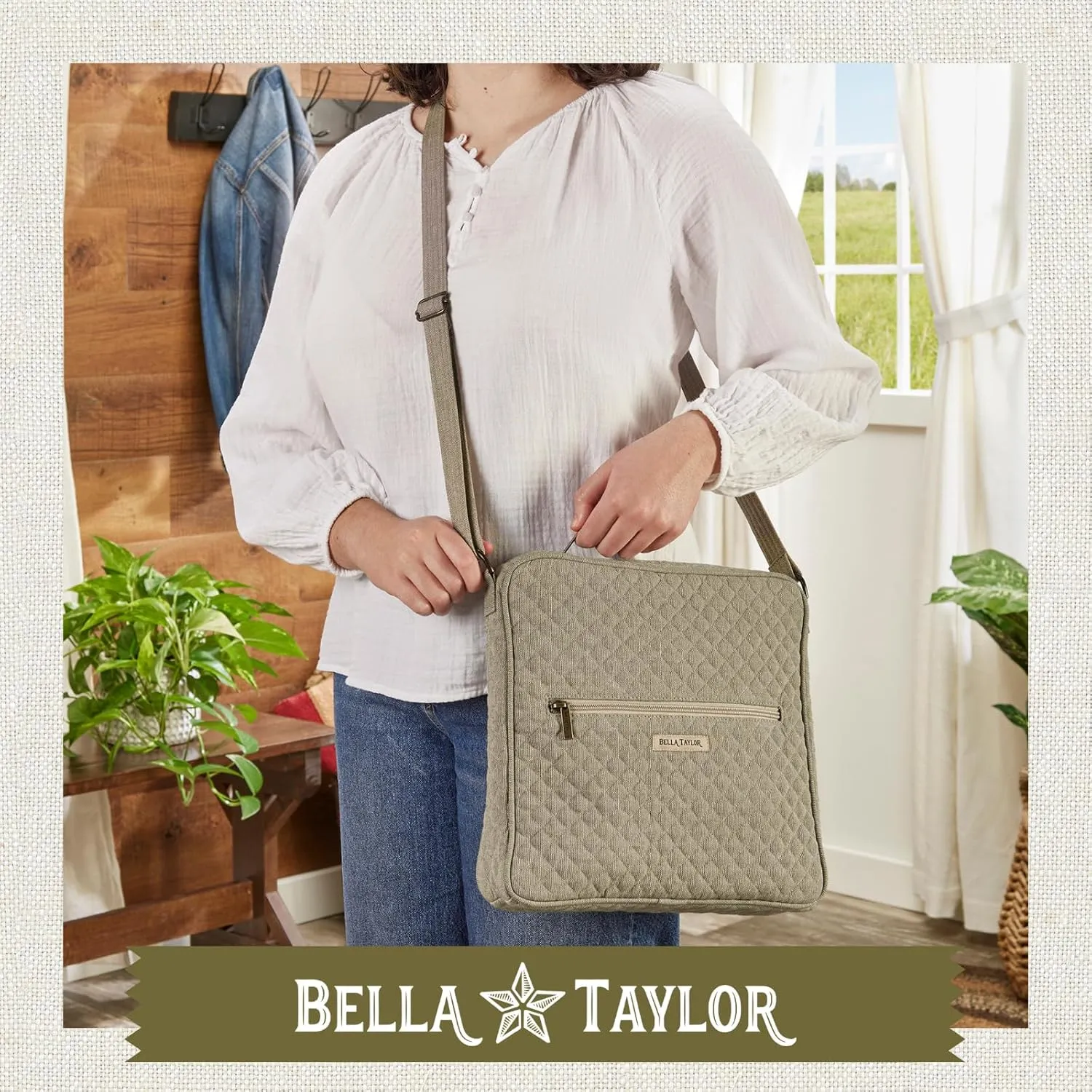Bella Taylor Large Crossbody Purse for Women | Shoulder Bag with Adjustable Strap
