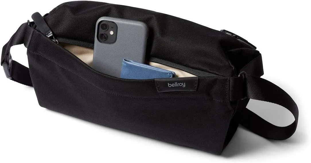 Bellroy Sling Bag (Unisex Compact Crossbody Bag, Multiple Compartments, Water-resistant Materials, Holds Phone, Camera & Water Bottle) - Melbourne Black
