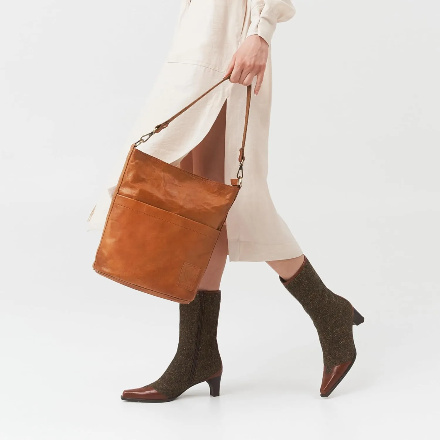 BERLINER BAGS Vintage Genuine Leather Shoulder Bag Sofia, Handbag, Crossbody Bag for Women