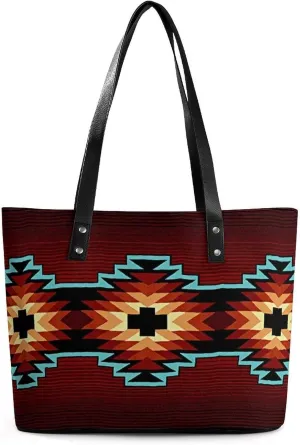 Black Retro A Leather Handbag with Large Capacity And Portability
