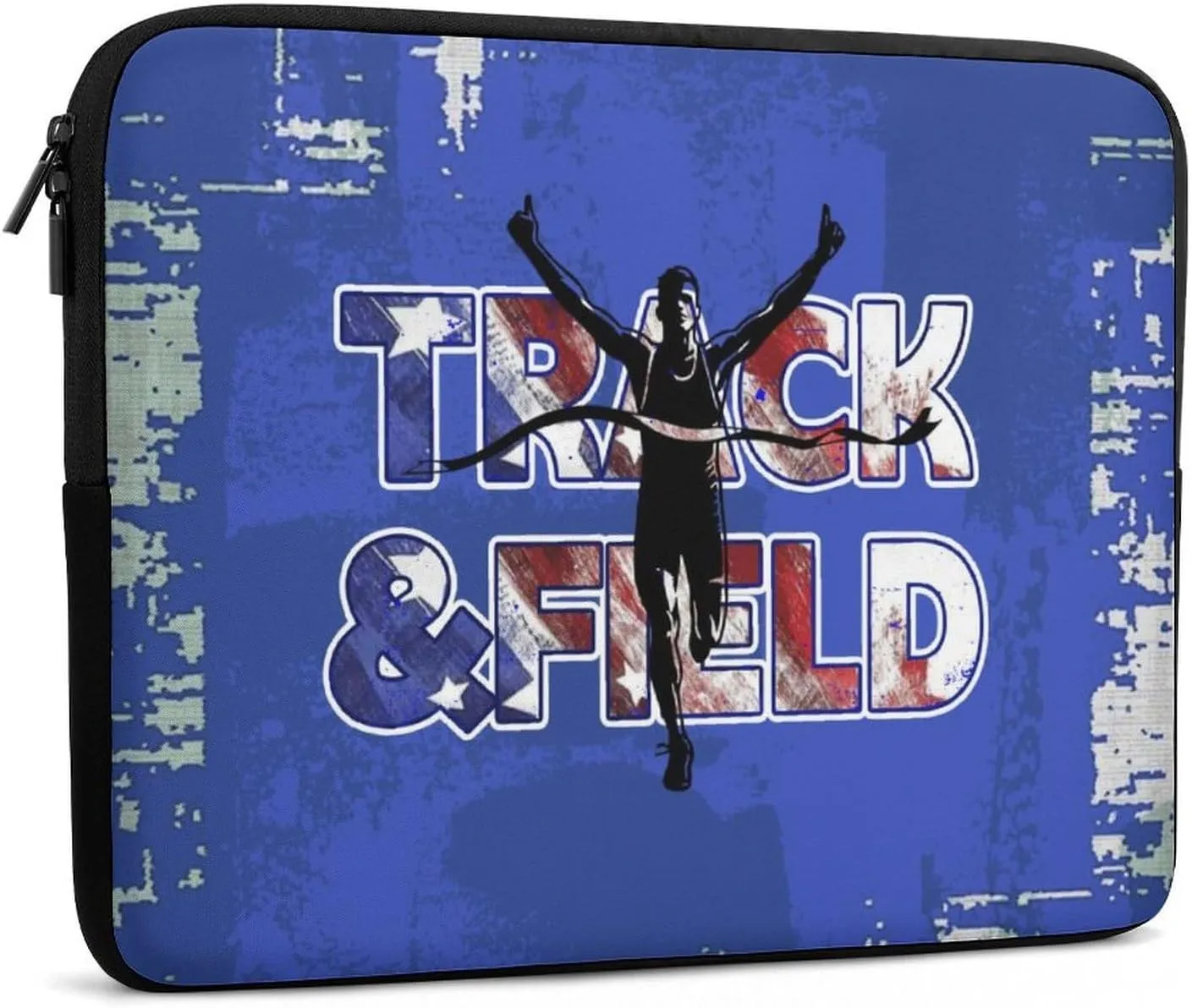 Blue Sports Texture Track and Field Laptop Sleeve 13/15 Inch Briefcase Cover Shockproof Protective Case Handbags Portable Laptop Bag