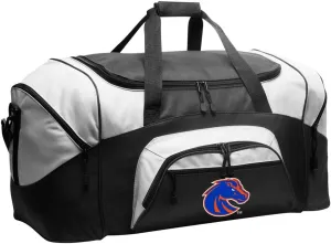 Boise State Suitcase Duffel Bag Large Boise State University Duffle for Travel or Sports Gear Bag (Black)