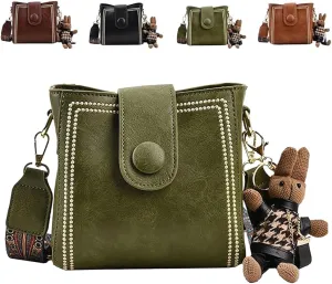 Bootara Bucket Bag,Bootara Women'S Vintage Bunny Charm Bucket Bag Convertible,Bootara Crossbody Purse