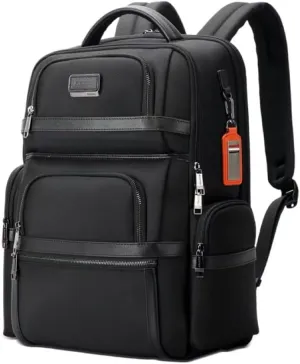 BOPai Executive Multi-Function Travel Friendly Backpack for Men 15.6 inch Laptop Business Anti Theft Computer Rucksack Water Resistant Smart USB Charging Large Capacity Office Classic Black