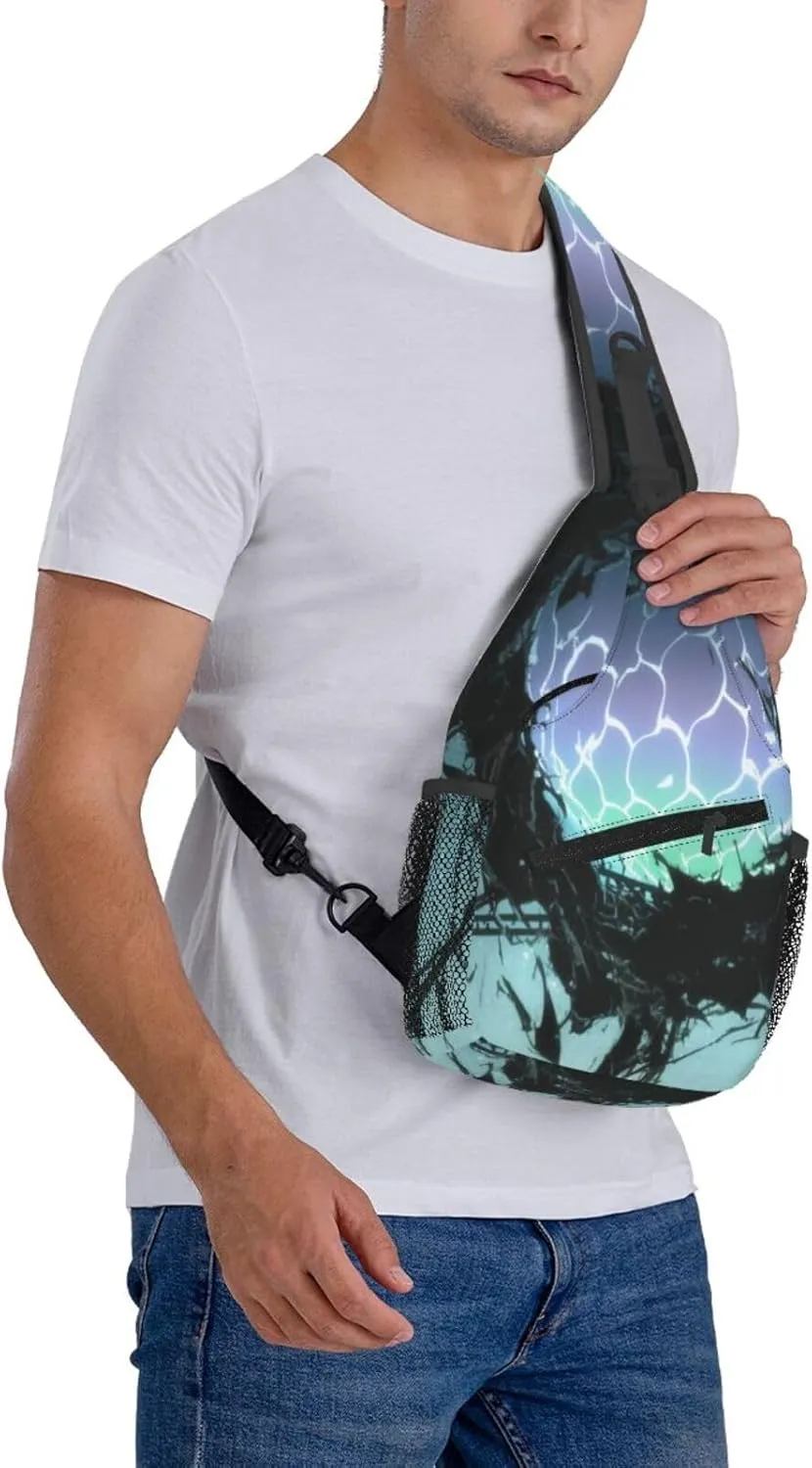 Botanical woven orbs Men's And Women's Small Crossbody Bags Chest Bags Daily Bags Are Suitable For Outdoor Hiking Trips