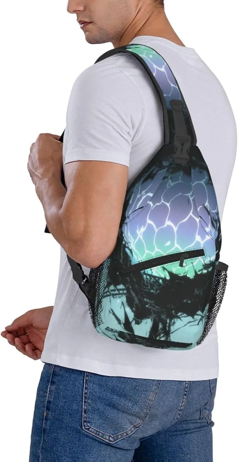 Botanical woven orbs Men's And Women's Small Crossbody Bags Chest Bags Daily Bags Are Suitable For Outdoor Hiking Trips