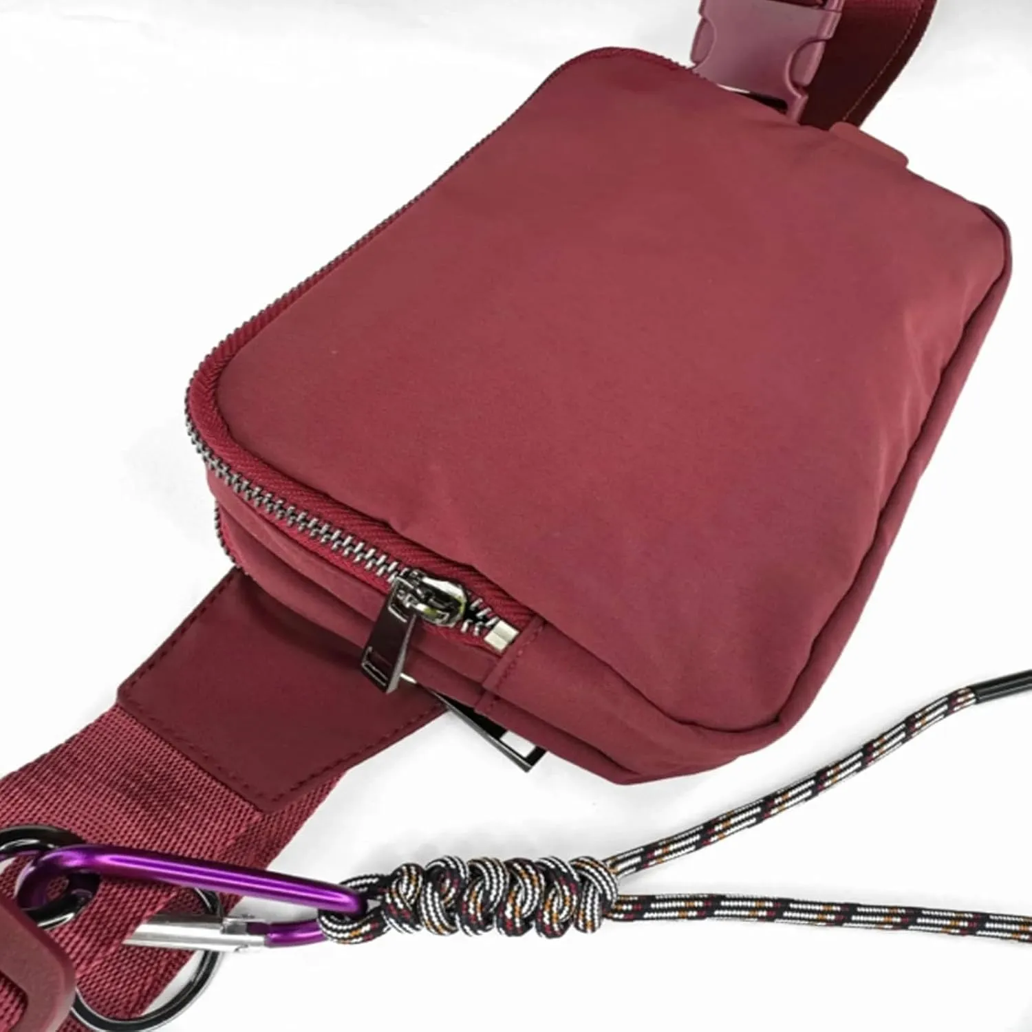 Bovagu Crossbody,Duo Iris 57" Long Strap Crossbody Bag,Small Crossbody Purse with Adjustable Strap,Fashion Waist Packs